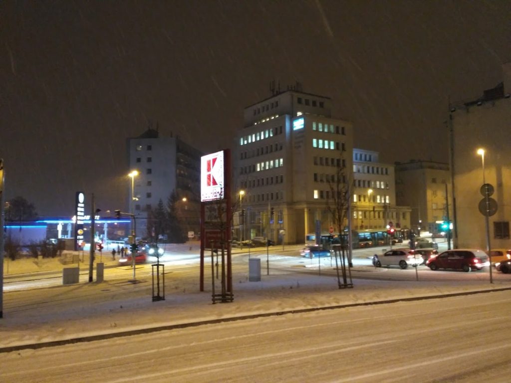 Sníh v Podbabě 11. ledna 2017
